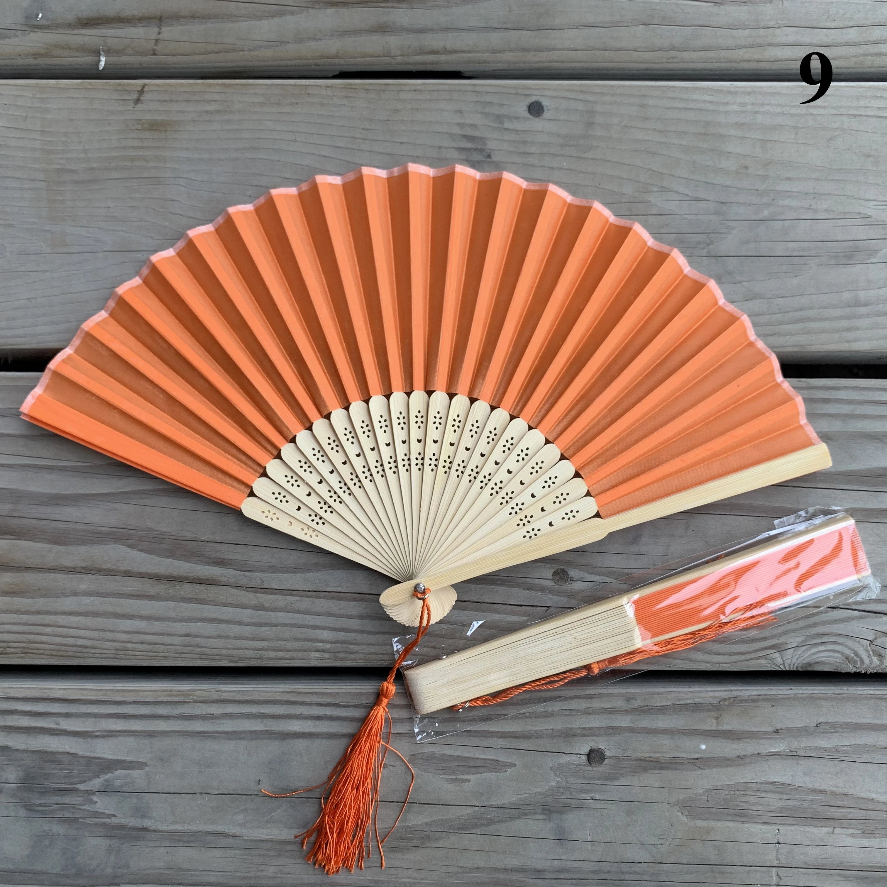 Custom Bamboo Hand Fans with Logo – 100 MOQ, 7-Day Lead