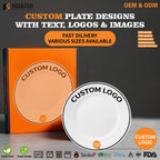 Custom Ceramic Plate — 1,000 MOQ, Food Grade, 31-Day Lead
