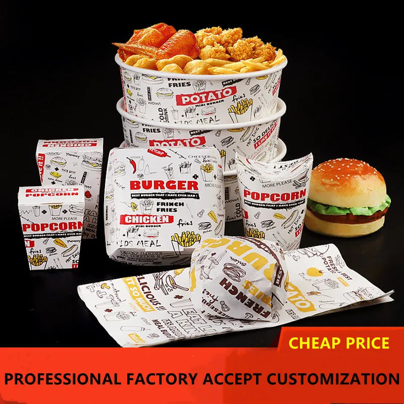 Food-Grade Compostable Paper Lunch Box Wholesale | Custom Printing Takeaway Boxes