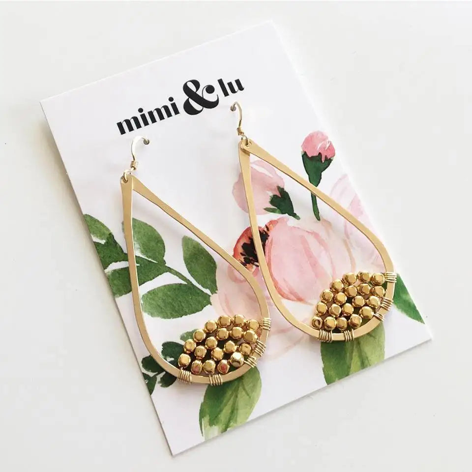 Custom Earring Cards with Gold Foil Stamping | MOQ 200 | 7-Day Lead Time