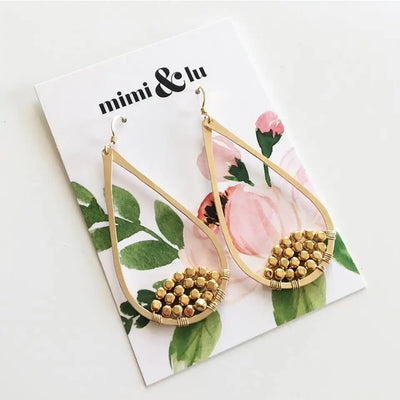 Custom Earring Cards with Gold Foil Stamping | MOQ 200 | 7-Day Lead Time
