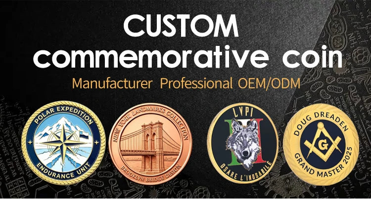 Custom 3D Relief Commemorative Coin | Bronze Metal Souvenir