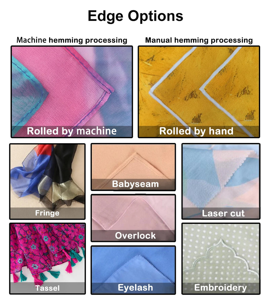 Custom 100% Silk Scarves Digital Printing | 20 MOQ Oeko-Tex Certified Corporate Gifts