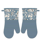 Printed Oven Mitts | Cotton Silicone Heat Resistant Gloves