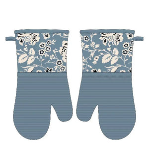 Printed Oven Mitts | Cotton Silicone Heat Resistant Gloves