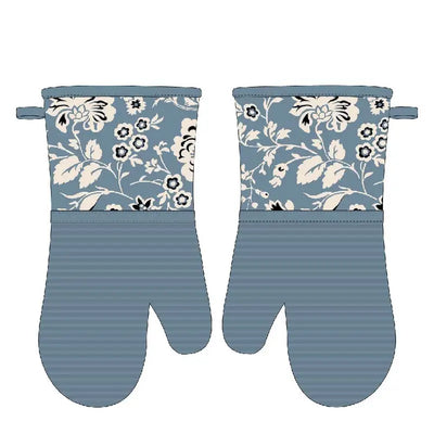 Printed Oven Mitts | Cotton Silicone Heat Resistant Gloves