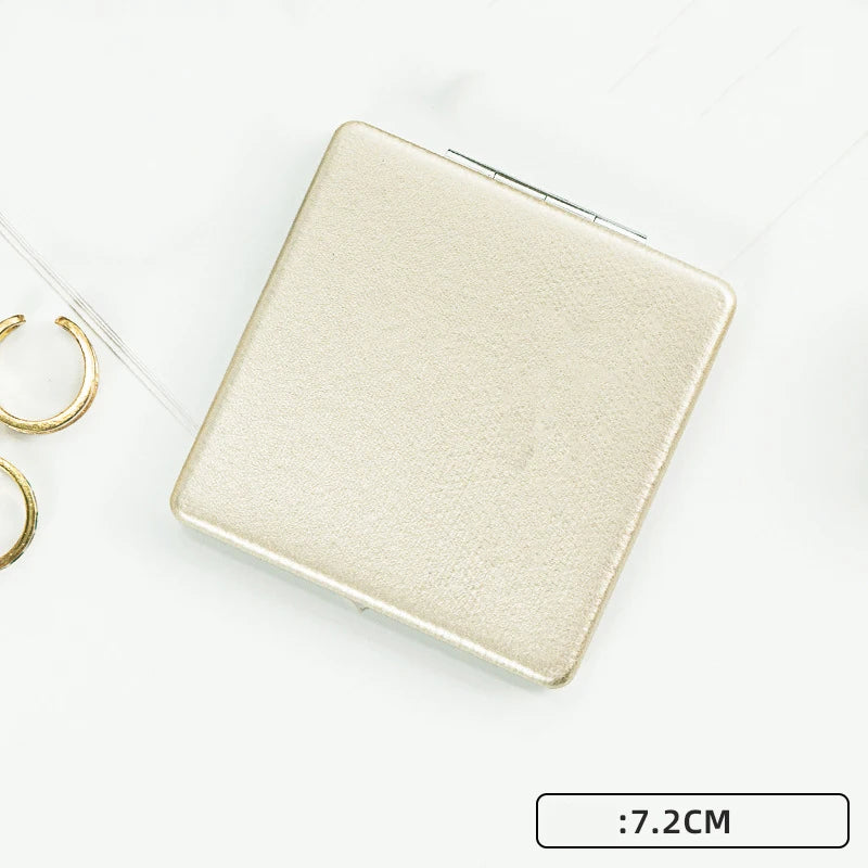 2x Magnifying Pocket Mirrors | Champagne Gold | MOQ 50