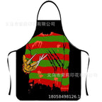 Waterproof Polyester Apron | 3D Printed Cartoon Barbecue Apron