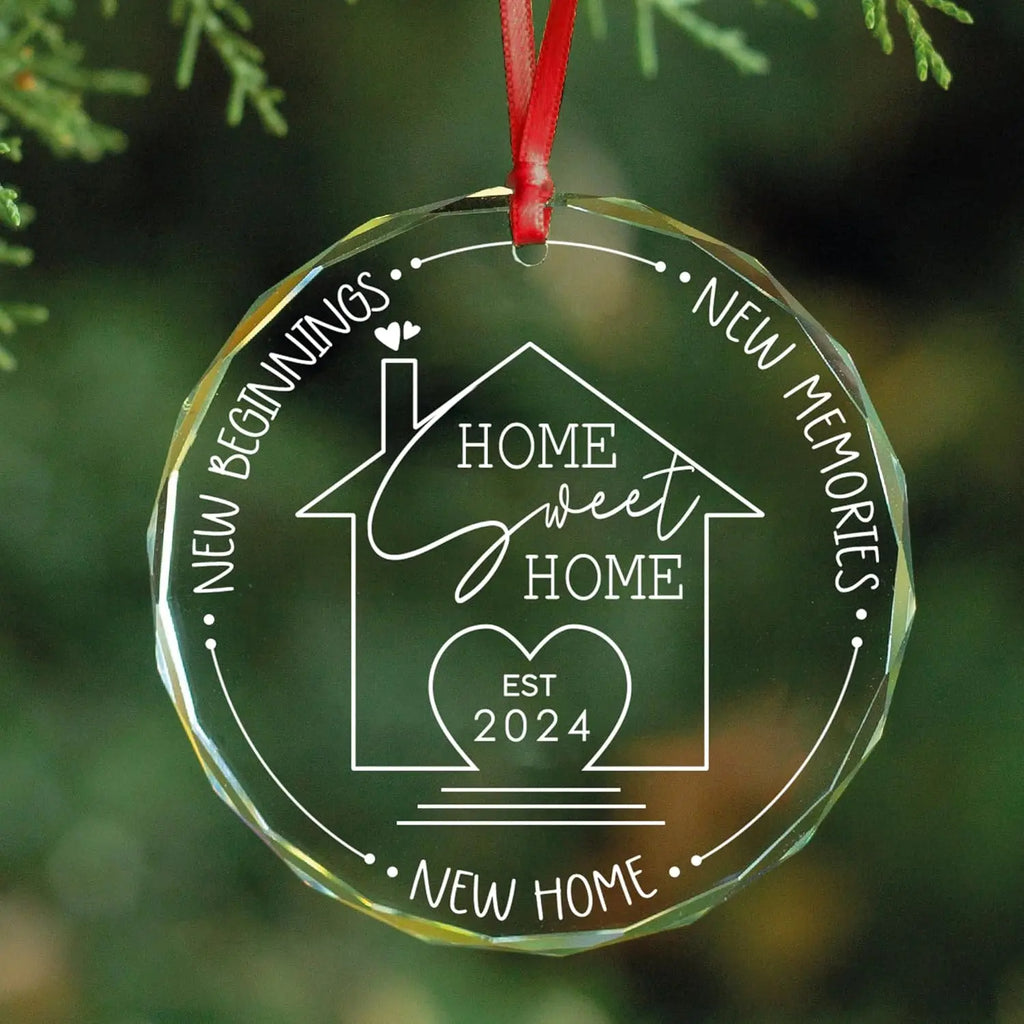 Custom Crystal Christmas Ornament with Logo | MOQ 50 Pcs