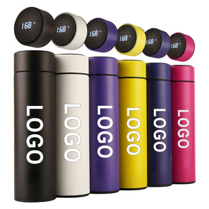 Smart Stainless Steel Water Bottle | LED Display | Vacuum Insulated | Custom Logo