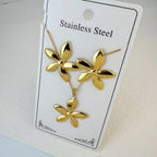 Custom 18K Gold Plated Stainless Steel Jewelry Set | MOQ 2
