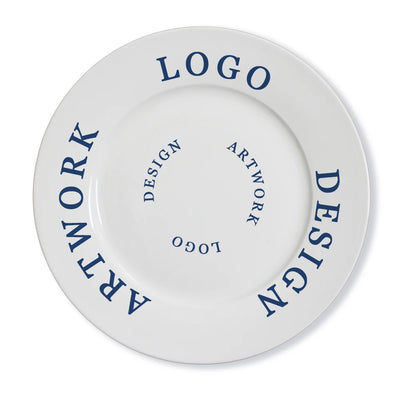 Custom Ceramic Dinner Plates: 120 MOQ, 35-Day Lead, On-Glazed | Wedding & Restaurant Tableware Sets