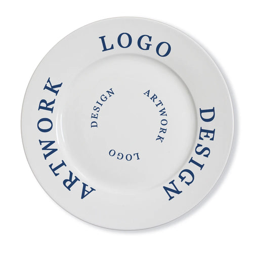 Custom Ceramic Dinner Plates: 120 MOQ, 35-Day Lead, On-Glazed | Wedding & Restaurant Tableware Sets