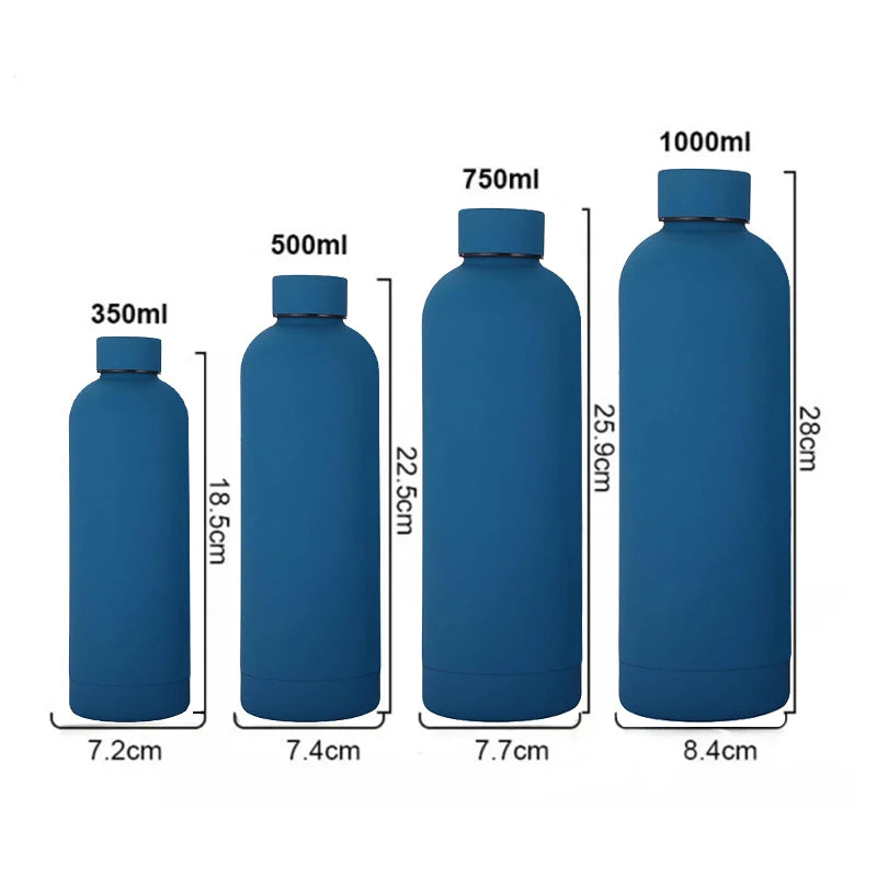 Stainless Steel Insulated Water Bottles in Multiple Sizes for Daily Use, Travel and Custom Branding