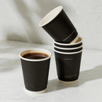 Wholesale Disposable Double Wall Paper Coffee Cup with Lids