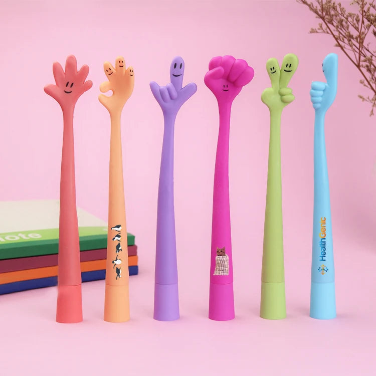 Custom Promotional Pens: 50 MOQ, 7-Day Lead Time, 1.0mm | Multi-Color Silicone Ballpoint Gifts
