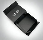 Custom Luxury Black Folding File Box: Degradable Corrugated Board, Magnetic Closure, Embossing