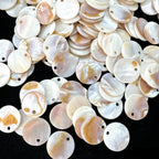 Natural Shell Pendants for Jewelry Making | Round Polished | Wholesale