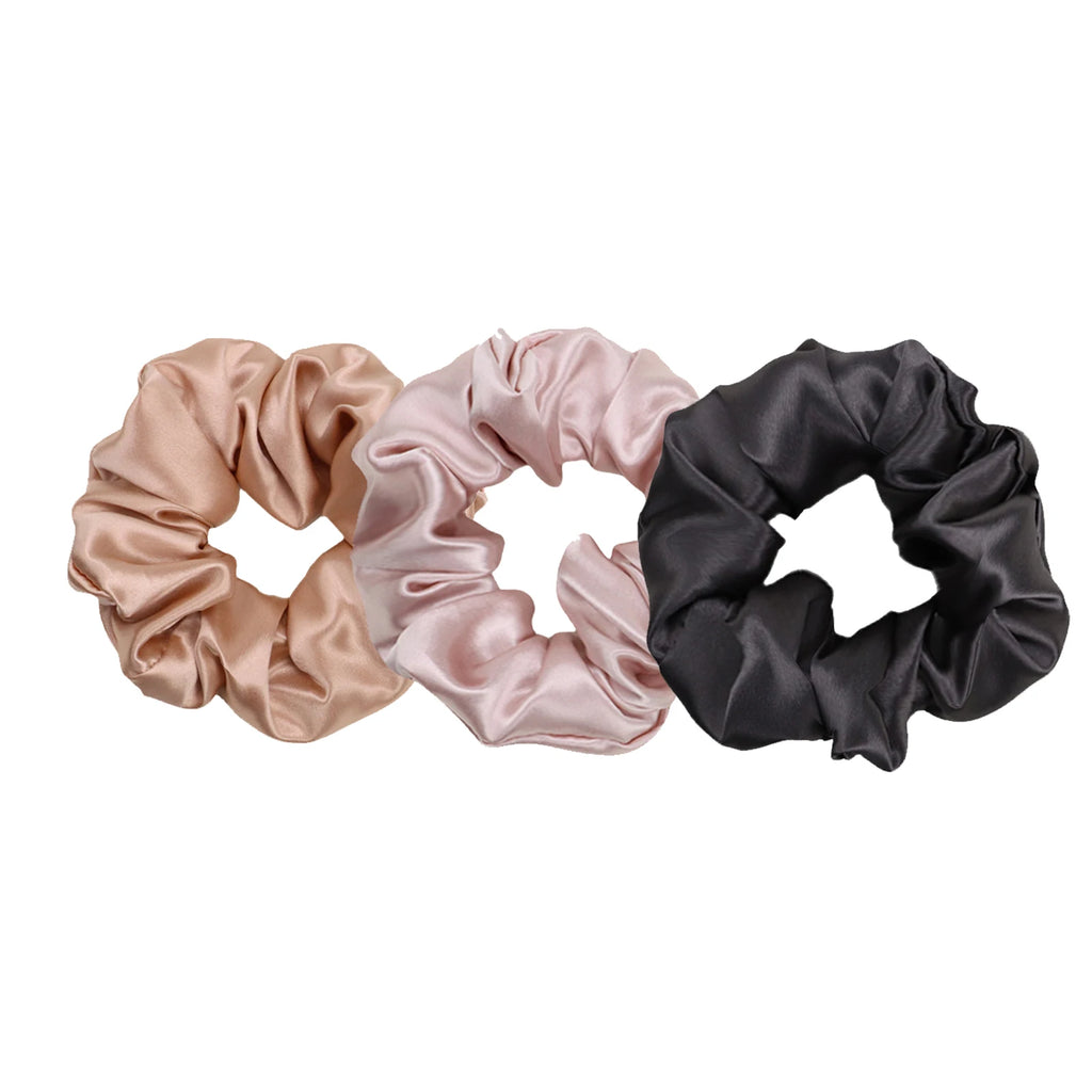 Custom Silk Scrunchies with Logo | Bulk MOQ 2 Pcs