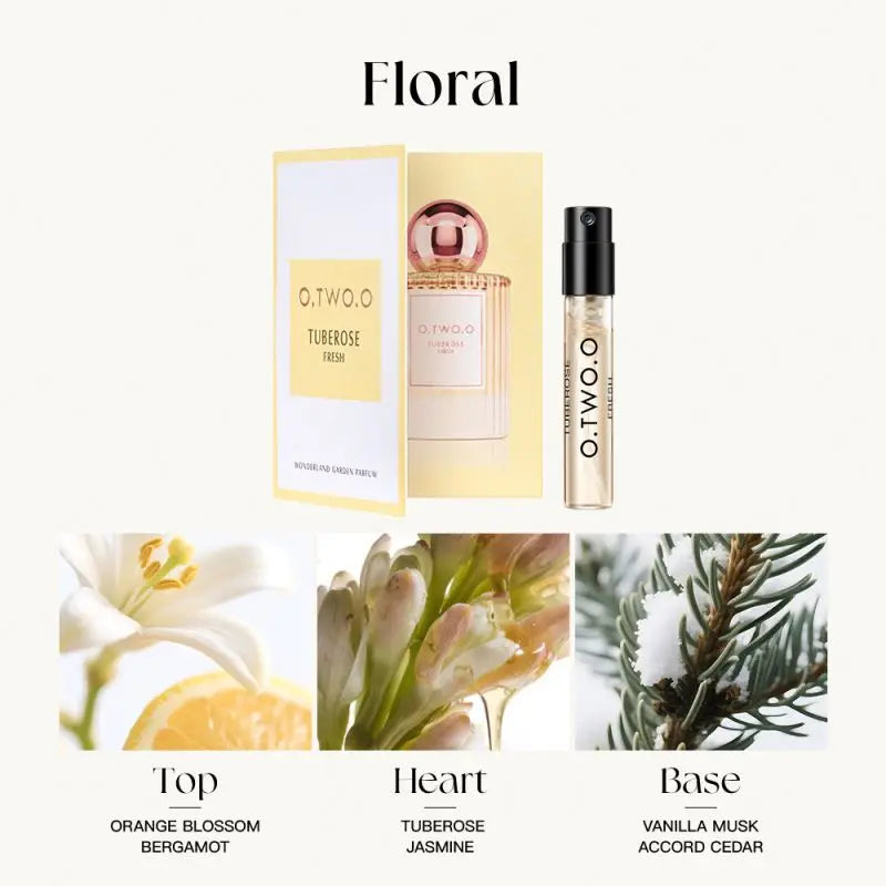 Custom Sample Perfume 1.5ml 1 MOQ | Mini Spray Floral Fresh Discovery