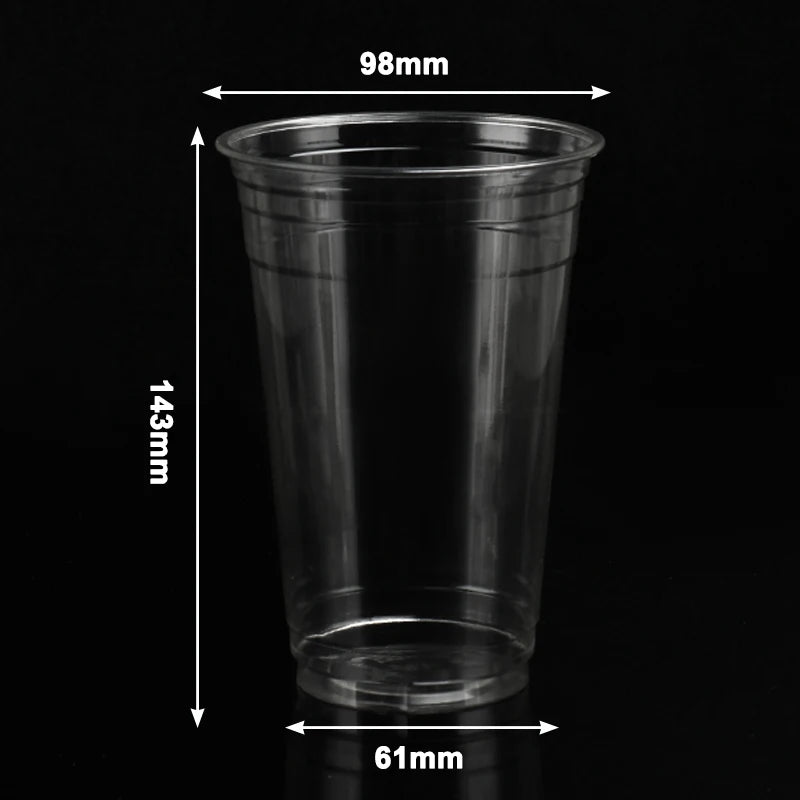 Custom PLA Biodegradable Cold Drink Cups 12-32oz | 100% Compostable BPA-Free
