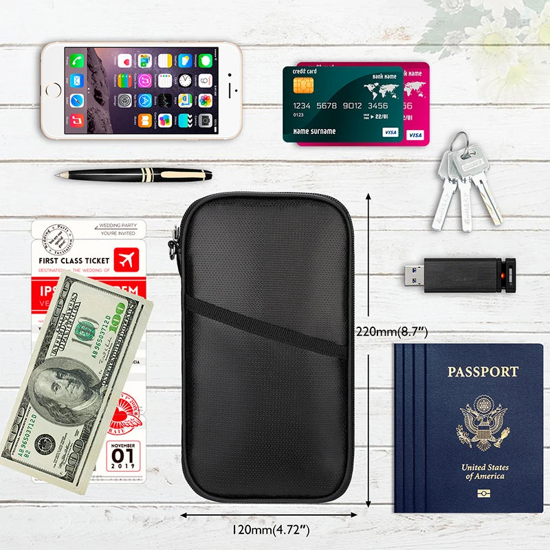 Custom Passport Holders with Logo – Fireproof, 100 MOQ
