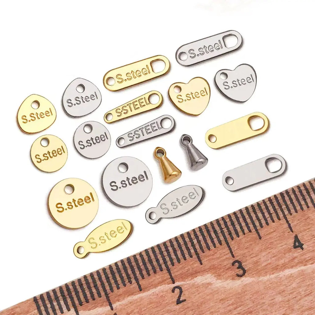 Custom Stainless Steel Jewelry Tags with Engraving | MOQ 1