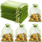 Transparent Organza Pouches Wholesale | 0.001kg Gift Bags Jewelry Packaging