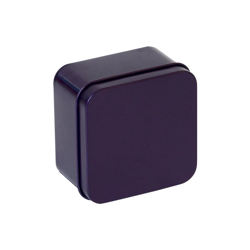 Mini Square Gold Tinplate Metal Box | Embossed Design | Custom Packaging | 100 MOQ