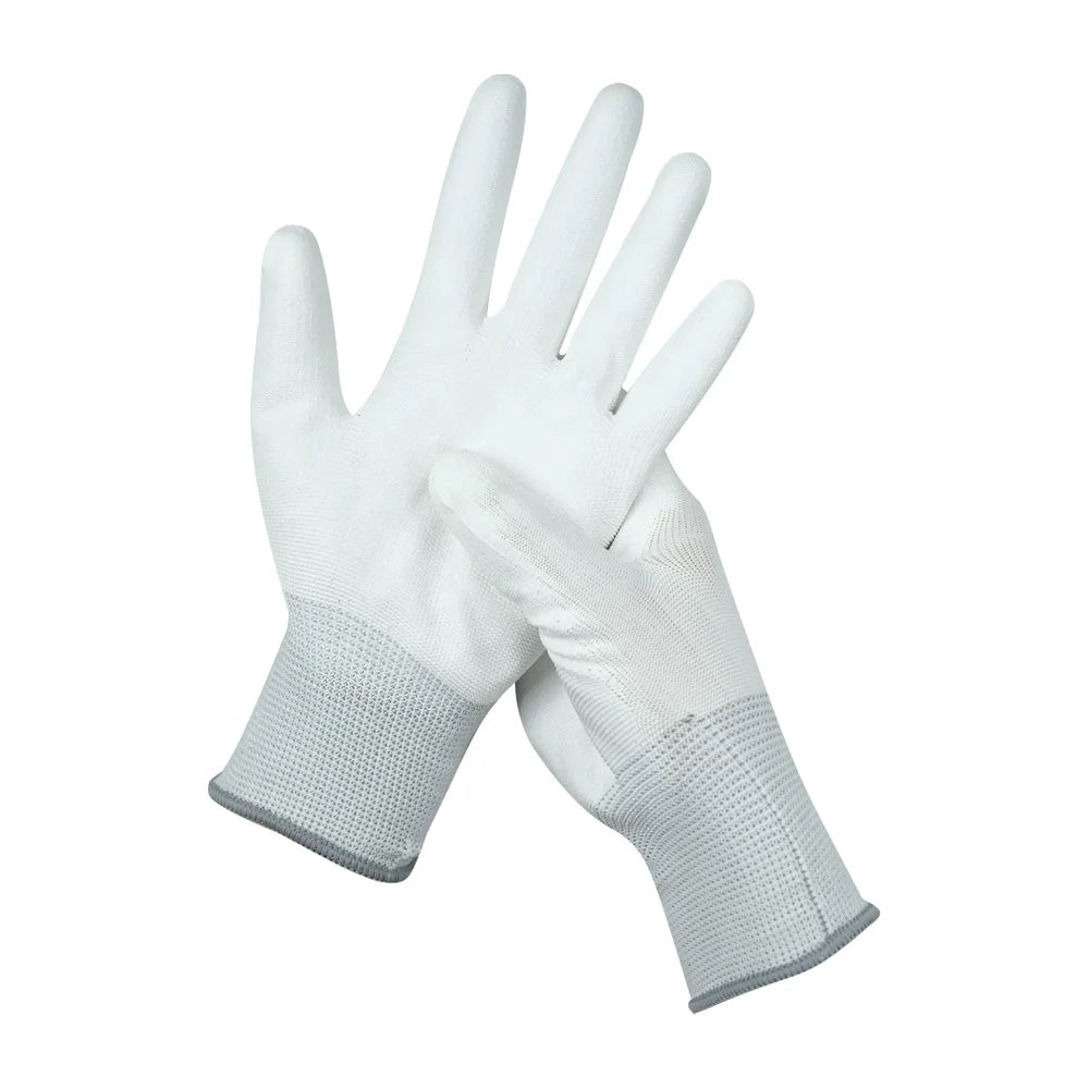 Knitted Polyester Mechanical Construction Gloves Customizable Safety Work Gloves