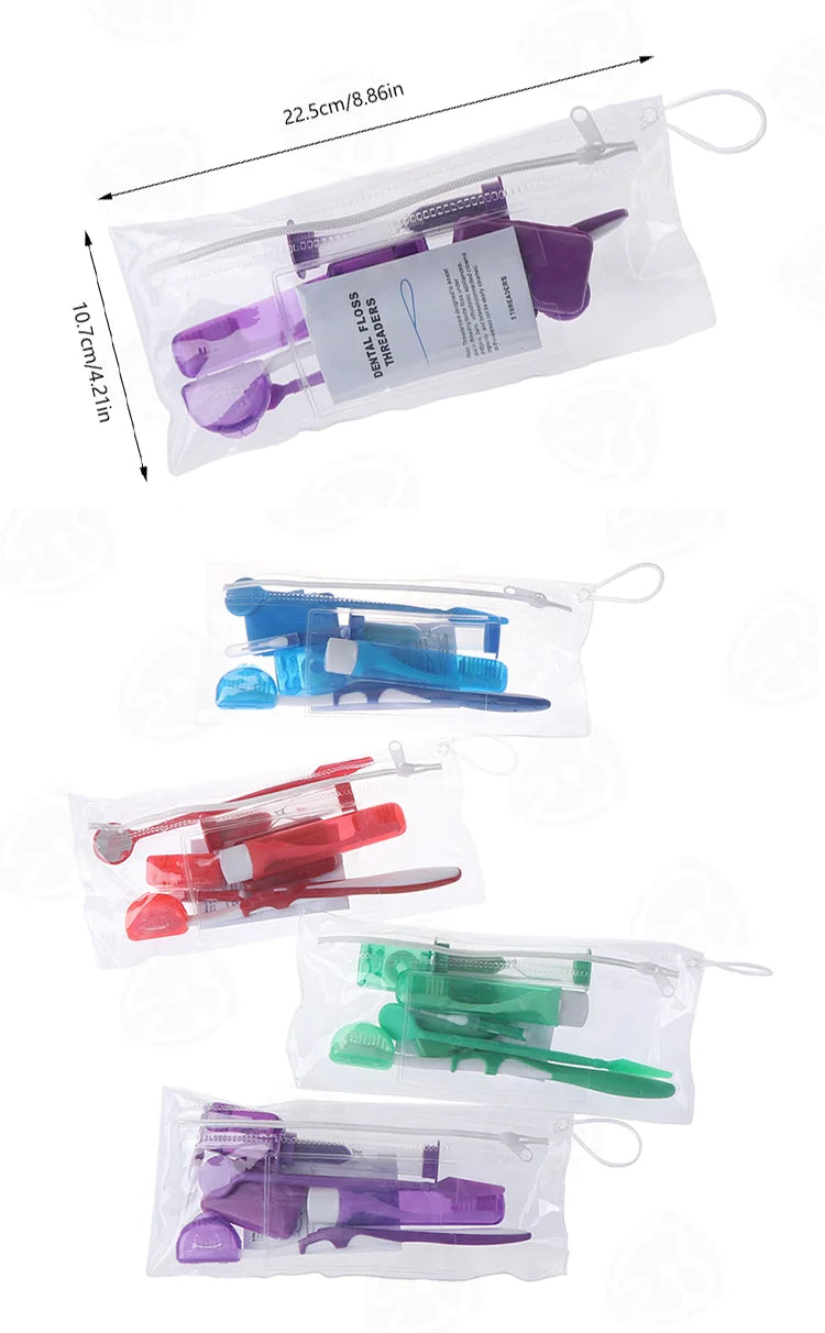 8pcs Orthodontic Care Kit | 100 Bags MOQ Dental Patient Kit | Dental Clinic Supplies