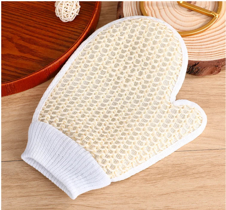 Natural Fiber Exfoliating Gloves | REACH/CA65 | MOQ 1 | 7-Day Lead Time