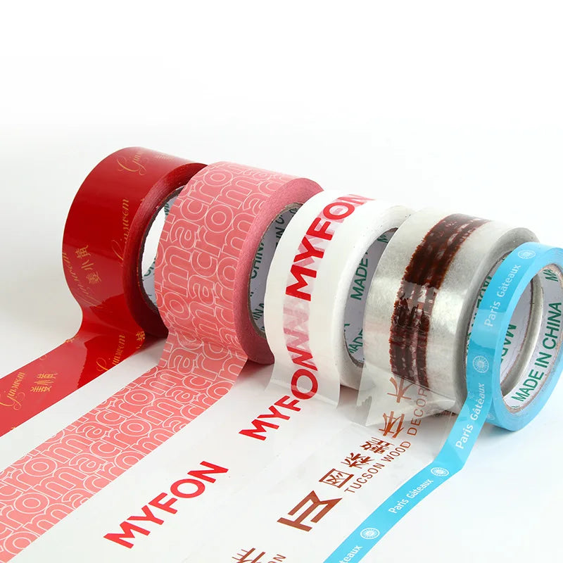 Custom Logo Print Packaging Tape | BOPP Carton Sealing MOQ 1