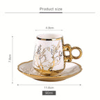 Custom Porcelain Coffee Cup | Luxury Espresso Cup Saucer Set