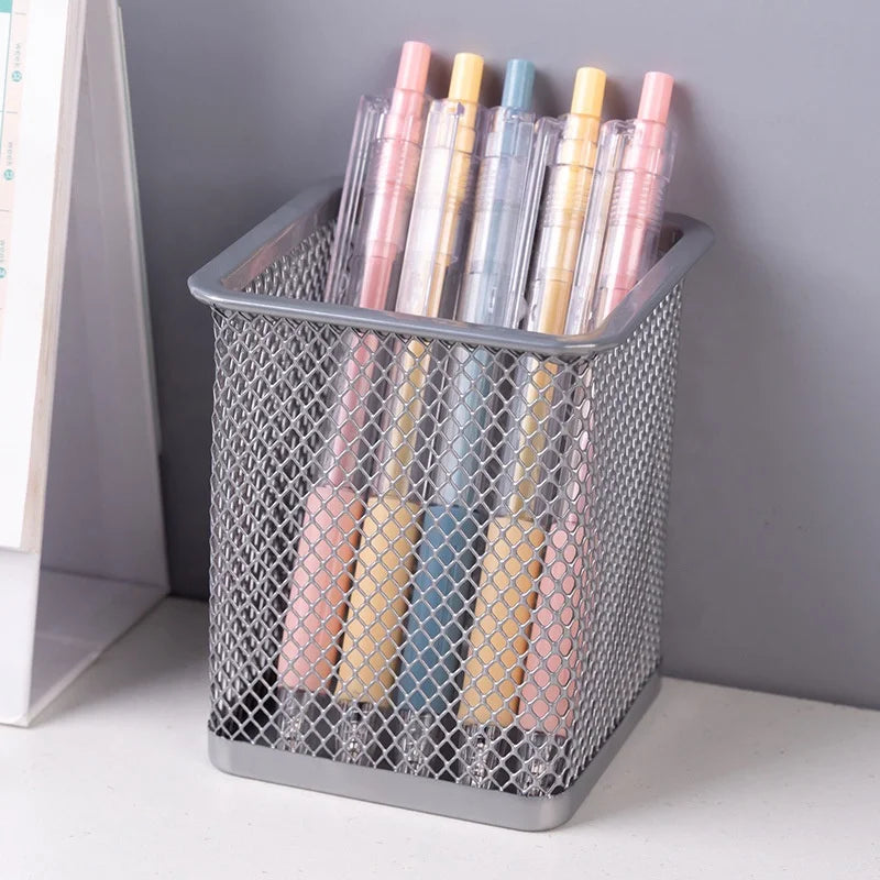 Custom ABS Square Pen Holder 7.5x7.5x9.5cm | Desk Organizer | Bulk Logo