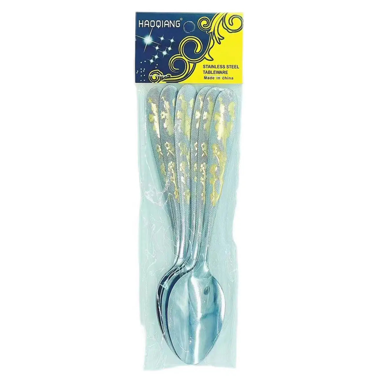 6-Piece Stainless Steel Flatware Set | Mirror Polish | 50 MOQ | Custom