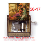 Wooden Hand-Cranked Music Box | Howl's Moving Castle | 10 MOQ | Custom