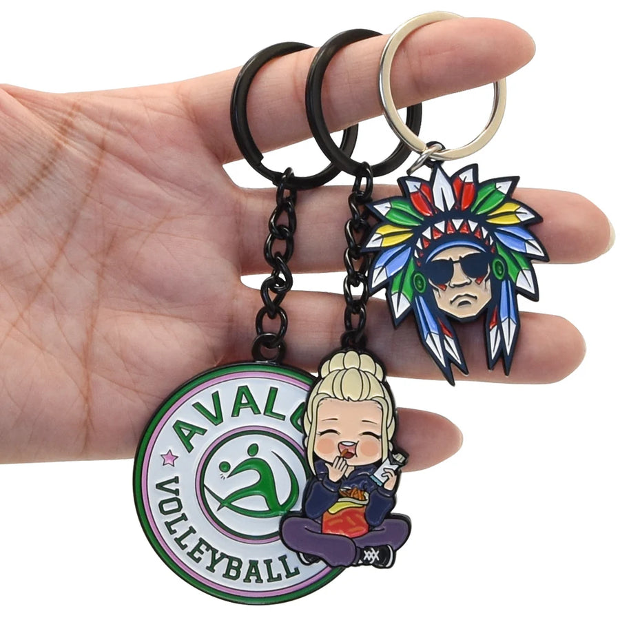 Custom Metal Keychain with Logo | Hard Soft Enamel