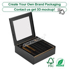 Custom Rigid Magnetic Box with Matte Black Finish | Luxury Packaging OEM Wholesale
