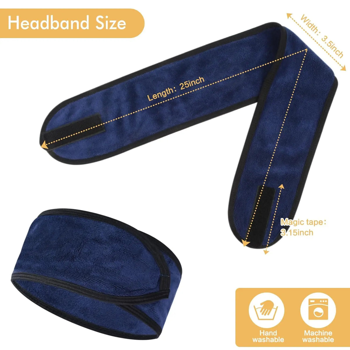 Custom Embroidered Microfiber Headband | 100 MOQ | Spa