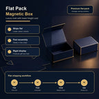 Magnetic Rigid Box with Organized Compartments | Bulk 1,000 Pcs