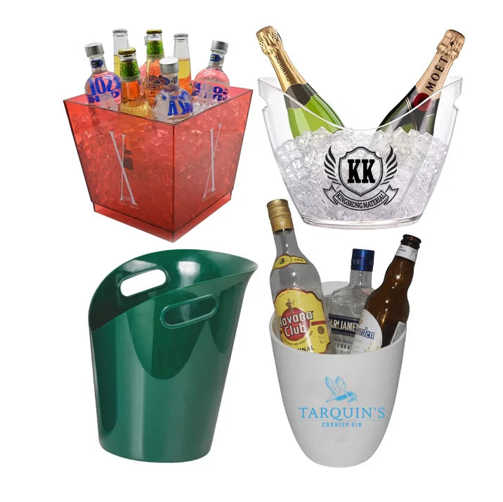 Custom Branded Ice Bucket with Logo | 5L Metal