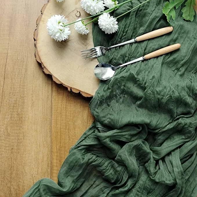 Polyester Gauze Runners | Boho Wedding | 77 Colors | MOQ 6