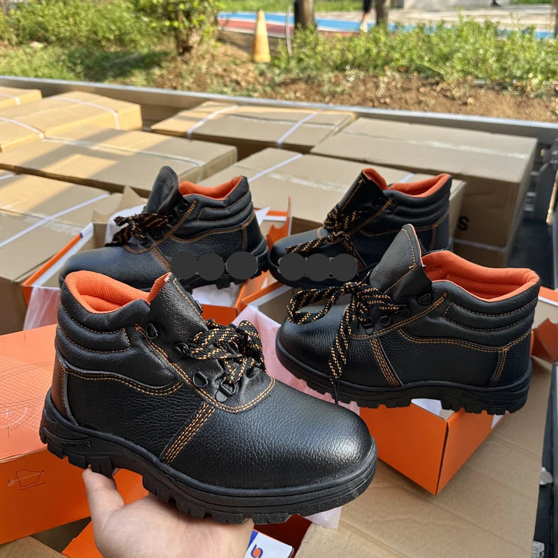 Custom CE Safety Shoes | EN ISO 20345 SB/SP1 Steel Toe & Puncture-Proof | Industrial PPE