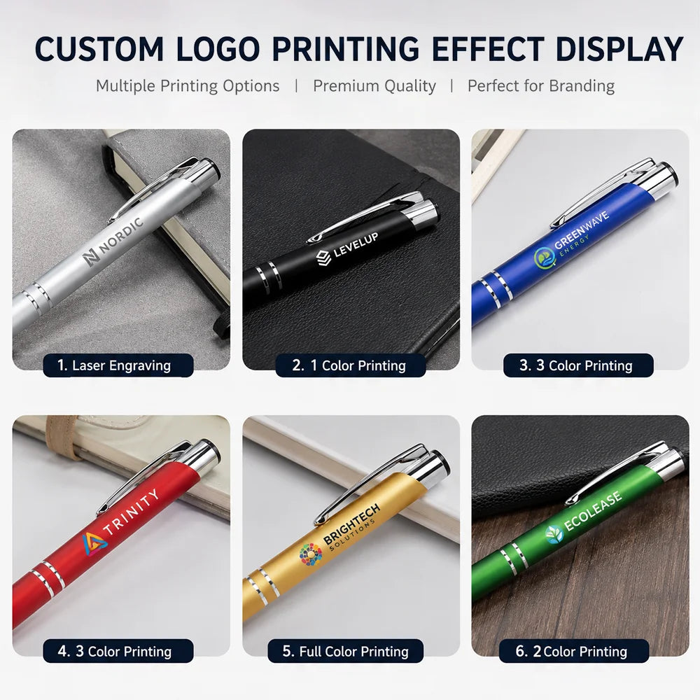 Custom Metal Pen with Logo | UV Printing | 1pc MOQ | 15-Day Lead