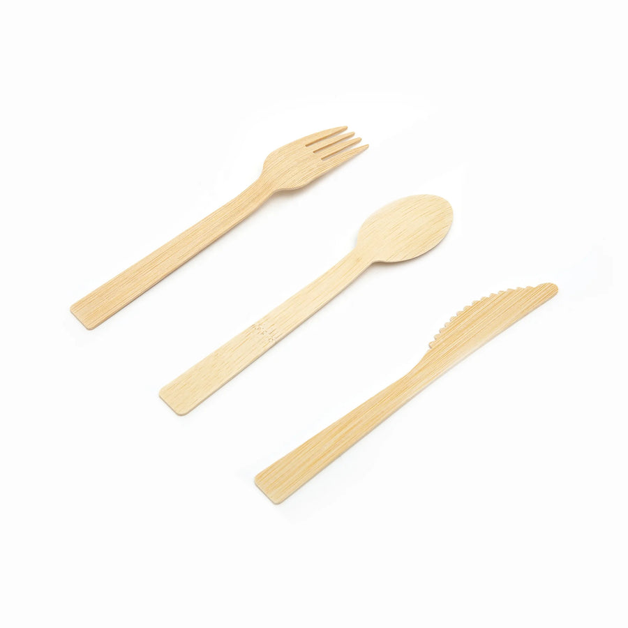 Bamboo Disposable Cutlery Set 170mm | 50,000 MOQ | Biodegradable