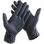 Food Grade Black Nitrile Disposable Gloves | 100 Boxes MOQ | Waterproof Oil Resistant Kitchen Gloves