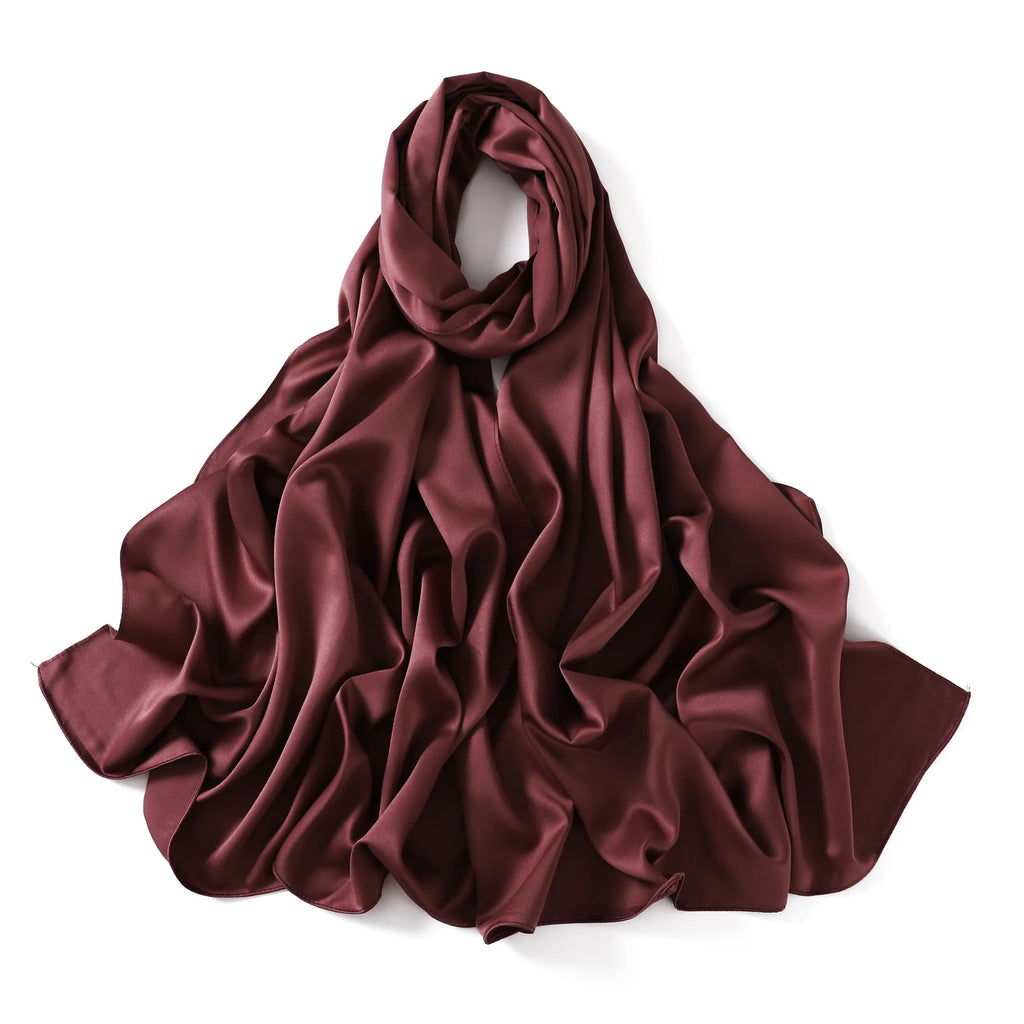 Custom Matte Satin Hijabs Wholesale | 20-Piece MOQ & 14-Day Lead Time | Eid Prayer Scarves