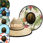 Custom Natural Grass Wide Brim Hats | 50-Piece MOQ & 5-Day Lead Time | Beach & Lifeguard Sun Hats