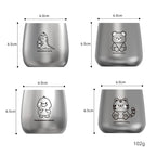 304 Stainless Steel Kids Plate — 100 MOQ, Divided Animal Shape